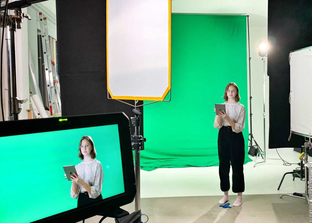 Greenscreen för DIGG i studio